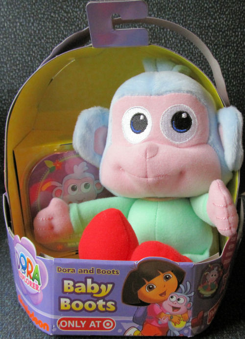 NEW Fisher Price Dora the Explorer's Baby Boots Plush Monkey w